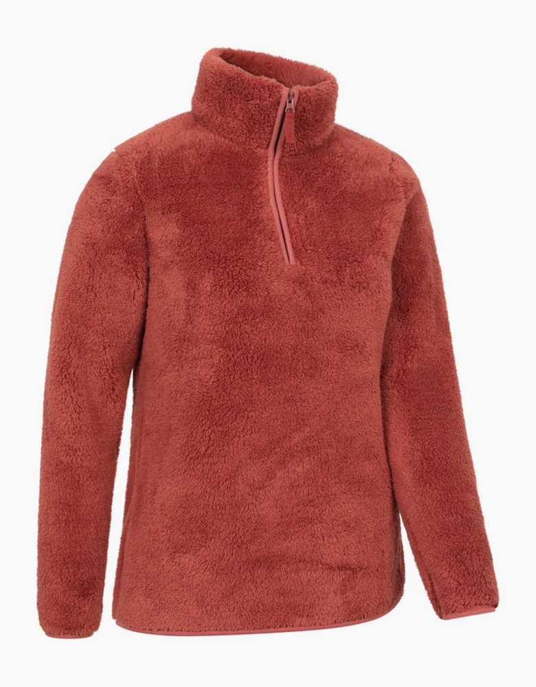 Mountain Warehouse Womens/Ladies Teddy Fleece Quarter Zip Fleece Top