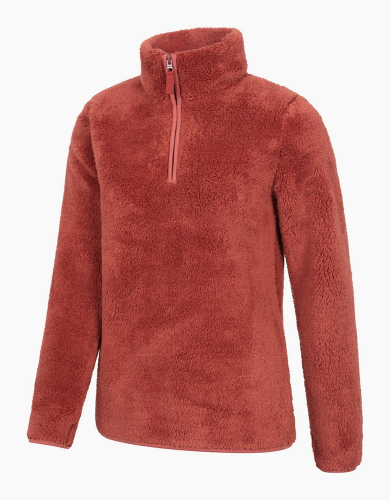 Mountain Warehouse Womens/Ladies Teddy Fleece Quarter Zip Fleece Top