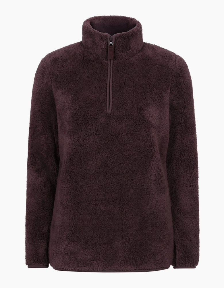 Mountain Warehouse Womens/Ladies Teddy Fleece Quarter Zip Fleece Top