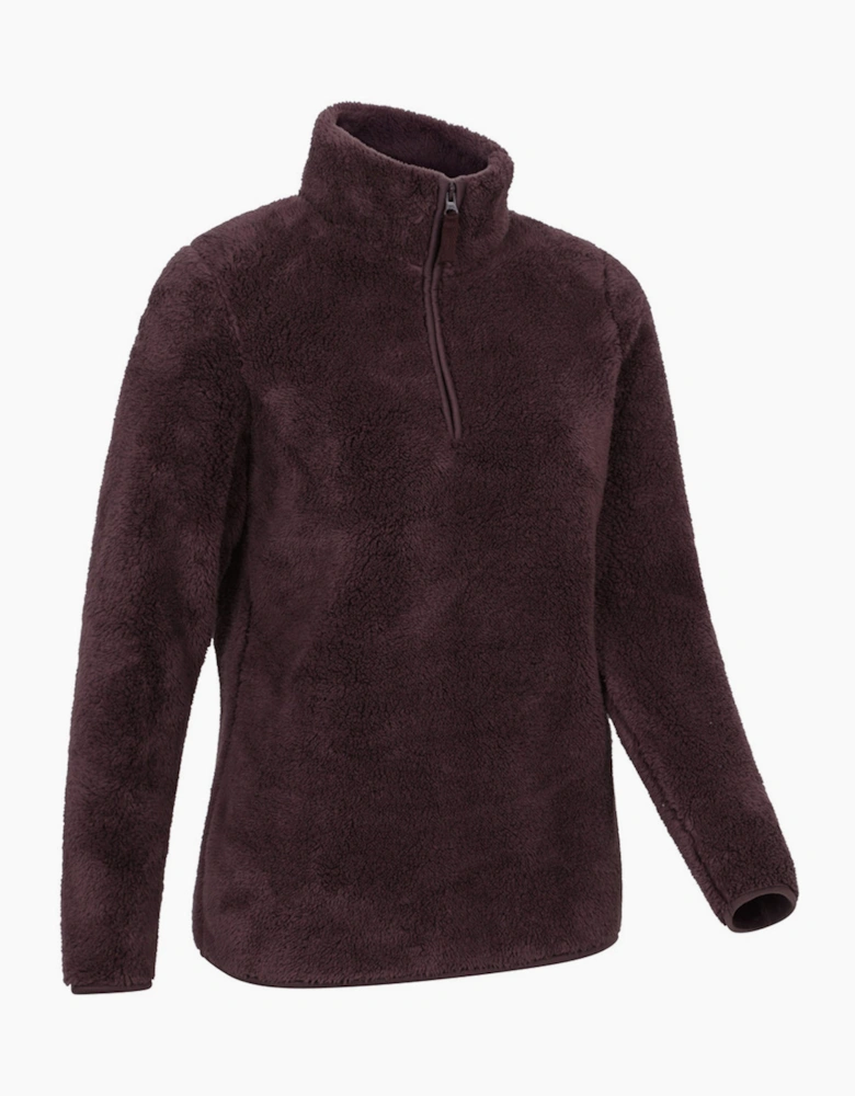 Mountain Warehouse Womens/Ladies Teddy Fleece Quarter Zip Fleece Top