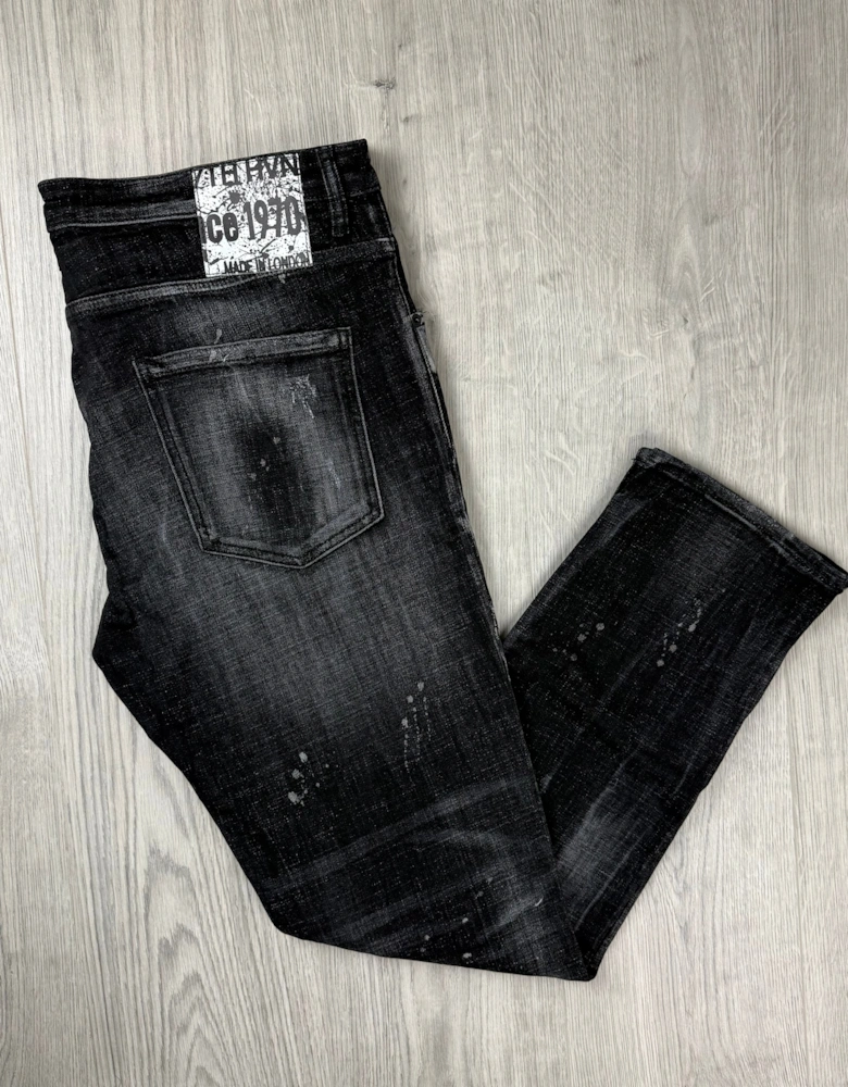 7TH HVN Slim Jeans - Black