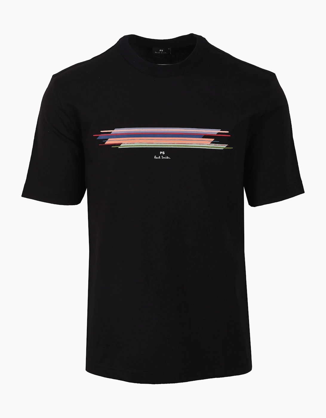 Paul Smith Men's Black Casual Fit Stripe T-Shirt  44 Size 2XL