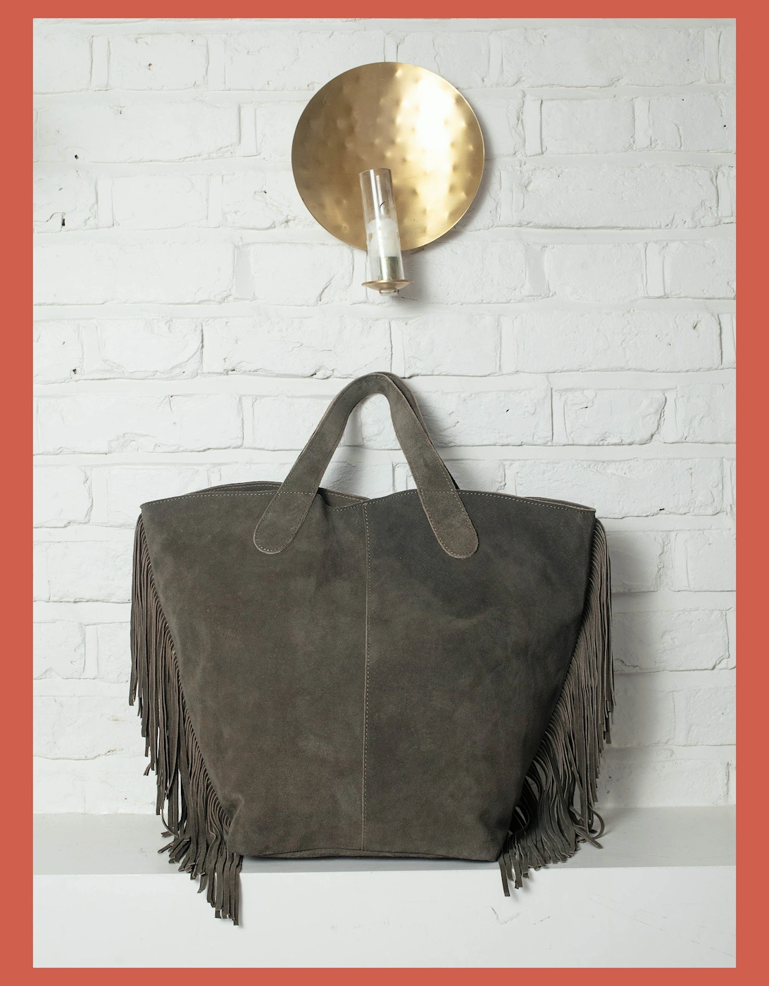 Vancouver Suede Tote - Olive, 4 of 3