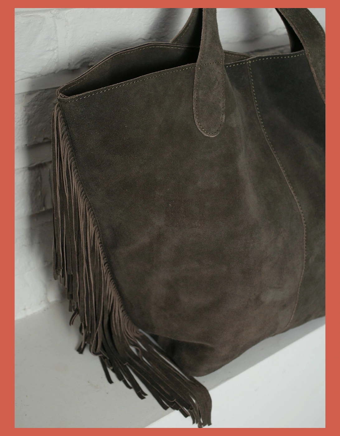 Vancouver Suede Tote - Olive