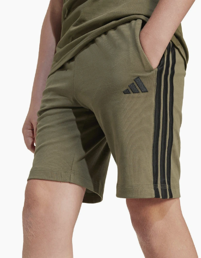 Junior Essentials Shorts - Juniors 3 Stripes Knit Shorts