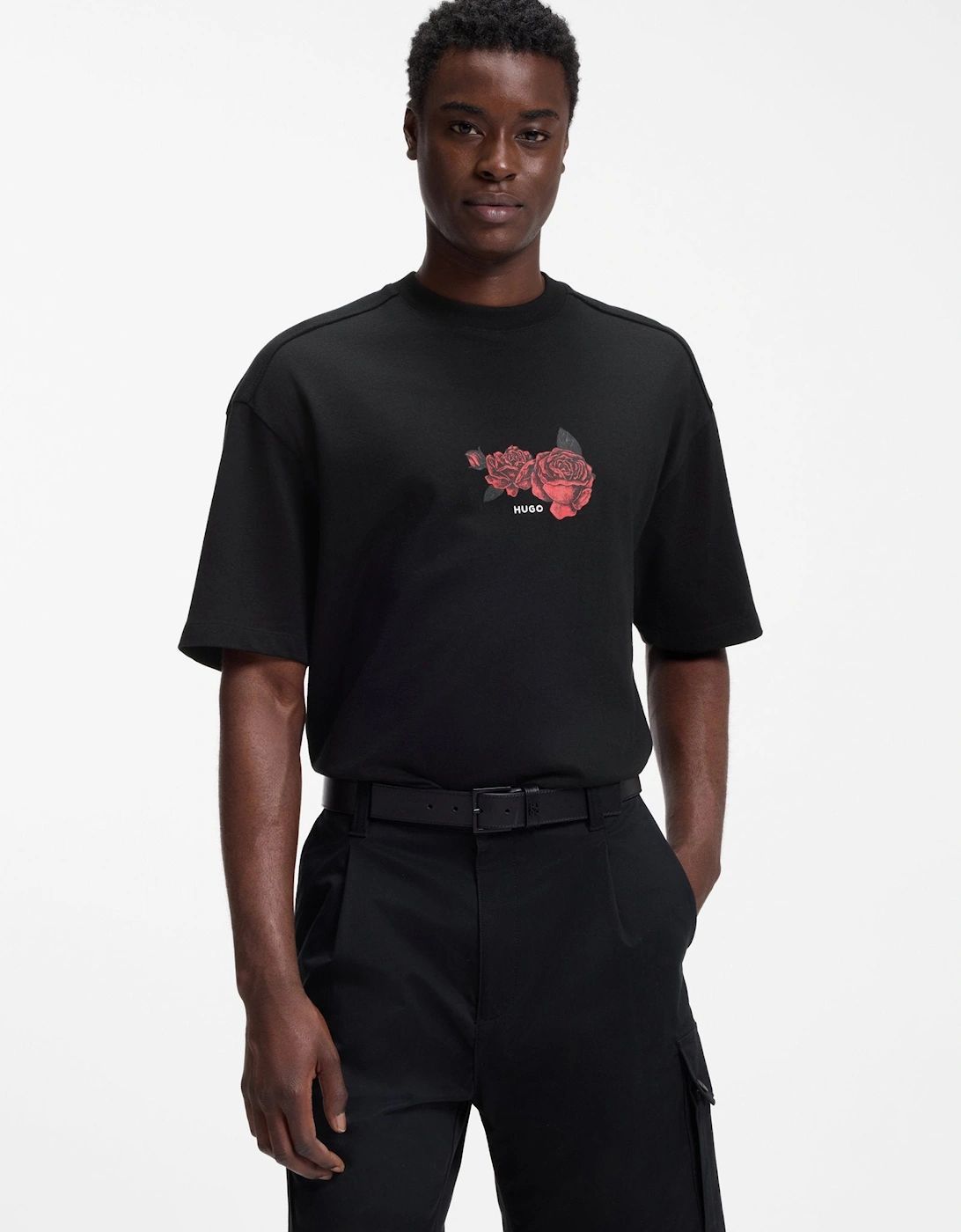 HUGO Domans T-Shirt 001 Black