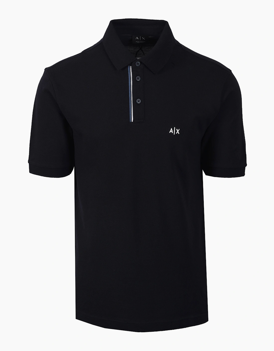 Armani Exchange Men's Navy Polo Shirt Deep  44 Size 2XL