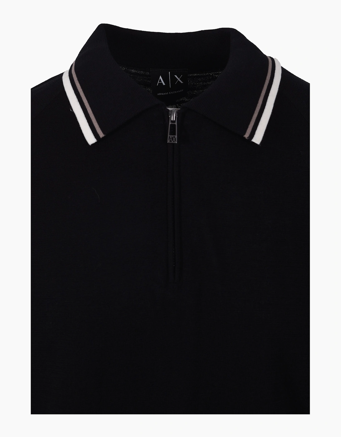 KNITTED POLO SHIRT BLACK