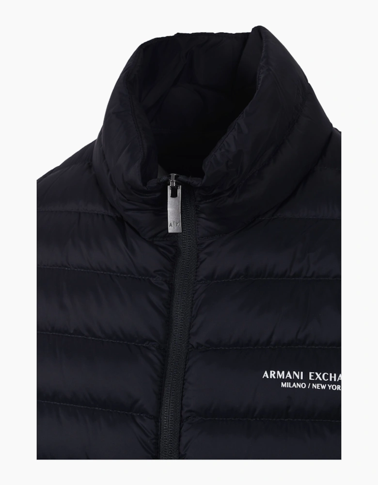 WOVEN DOWN JACKET DEEP NAVY