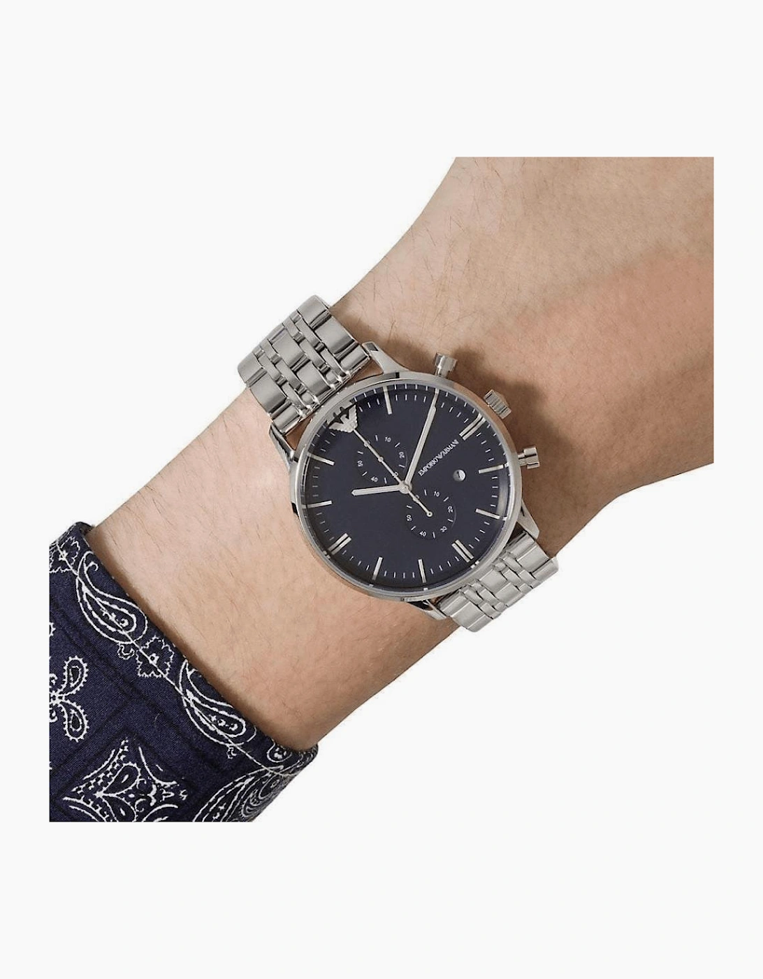 AR1648 Blue Dial Chronograph Men's Watch