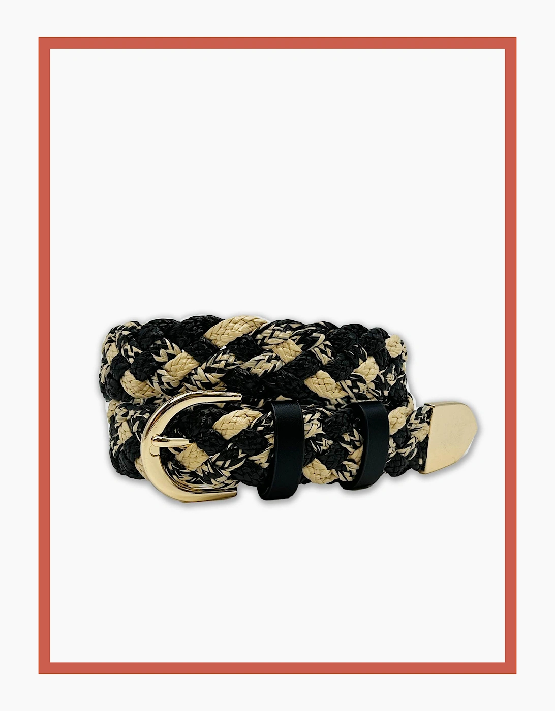 Nooki Design Nooki Design Women's Serena Plaited Belt - Black Mix