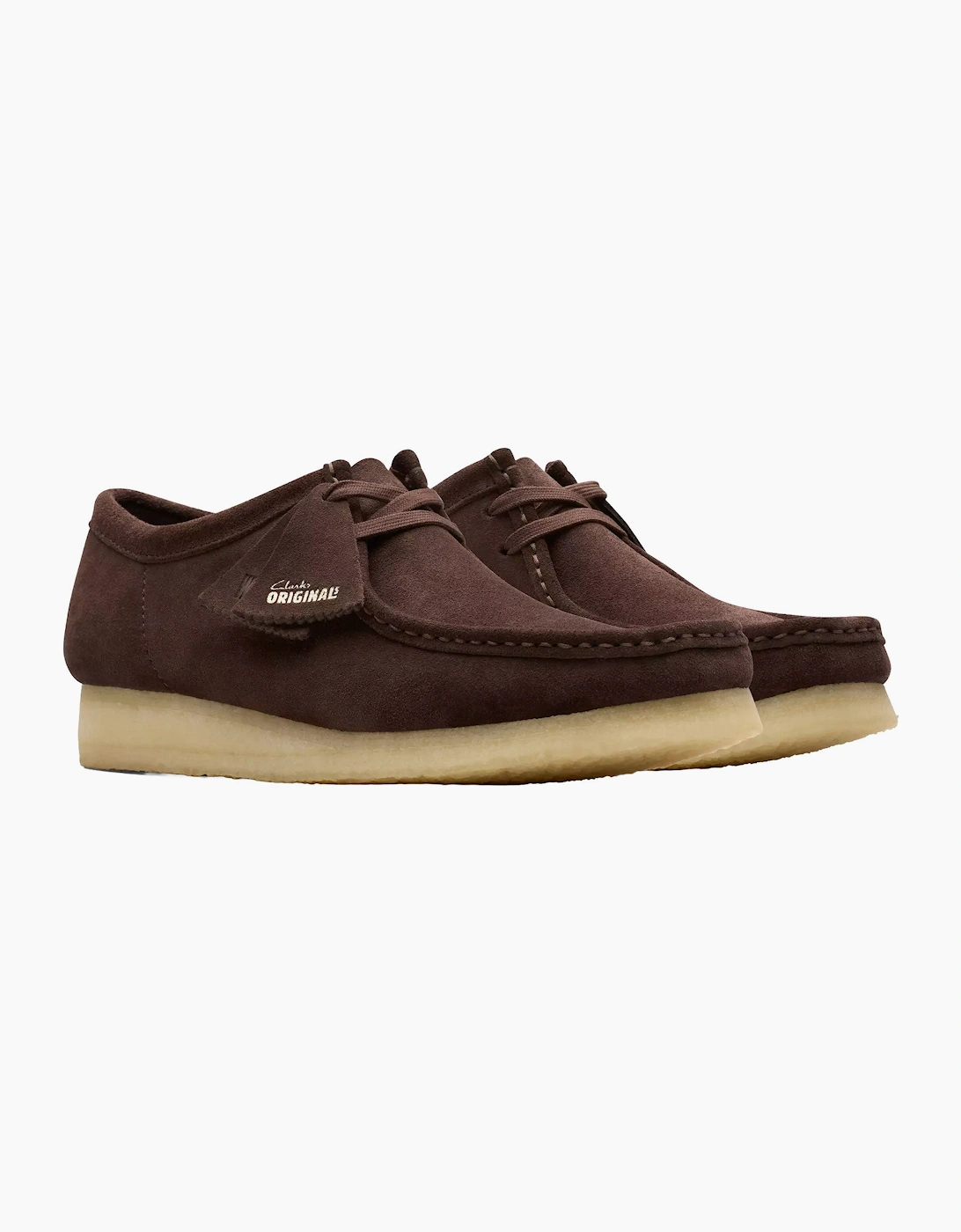 ORIGINALS WALLABEE SHOE DARK BROWN SUEDE