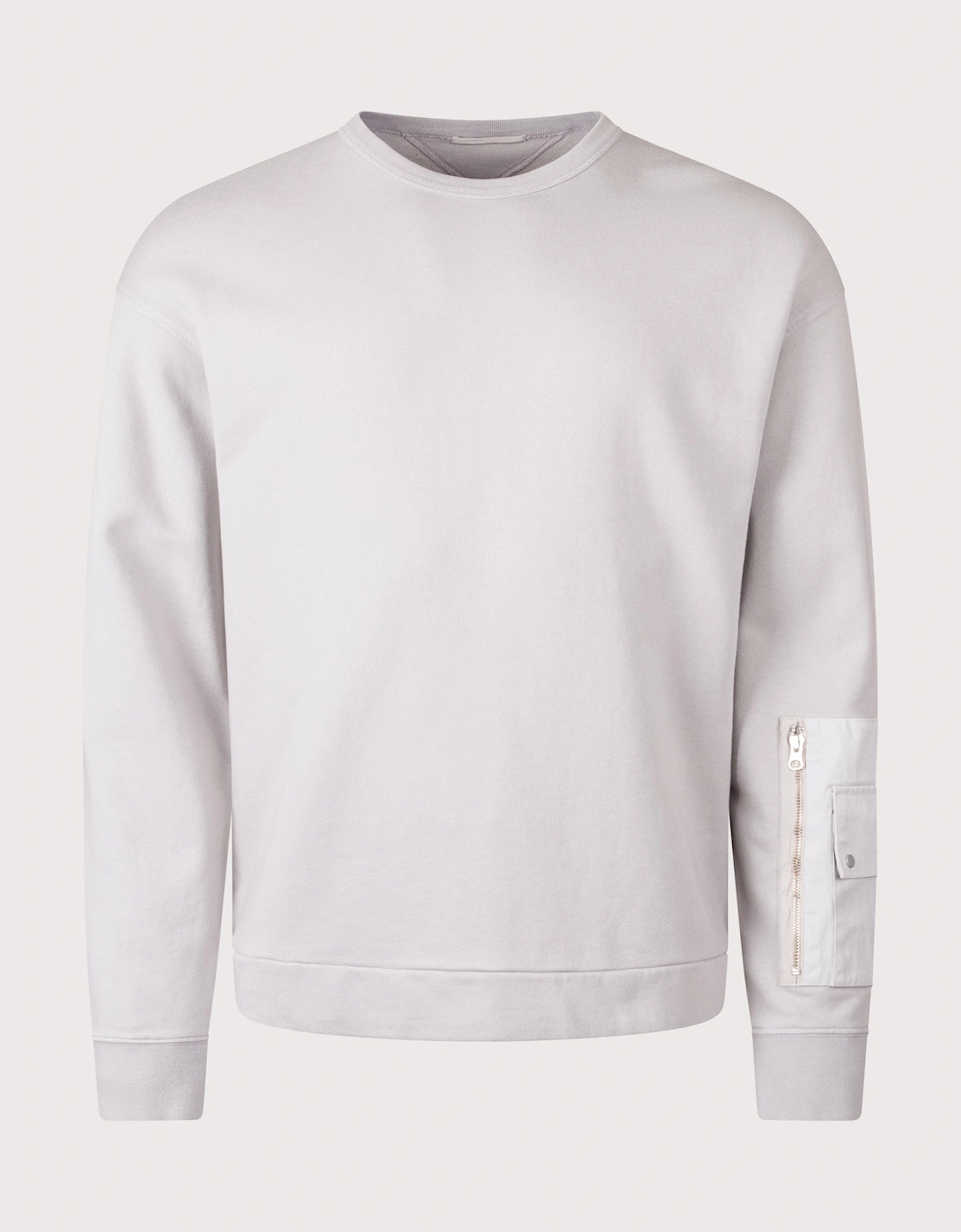 Garment Dyed Diagonal Fleece Sweatshirt