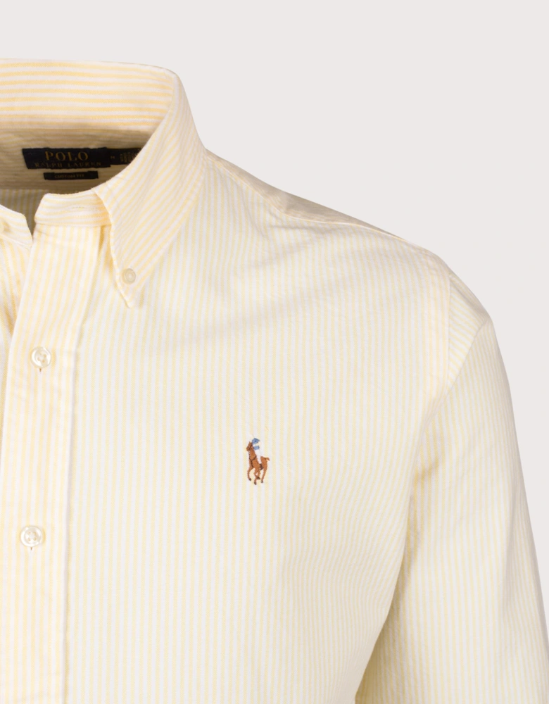 Custom Fit Striped Oxford Shirt