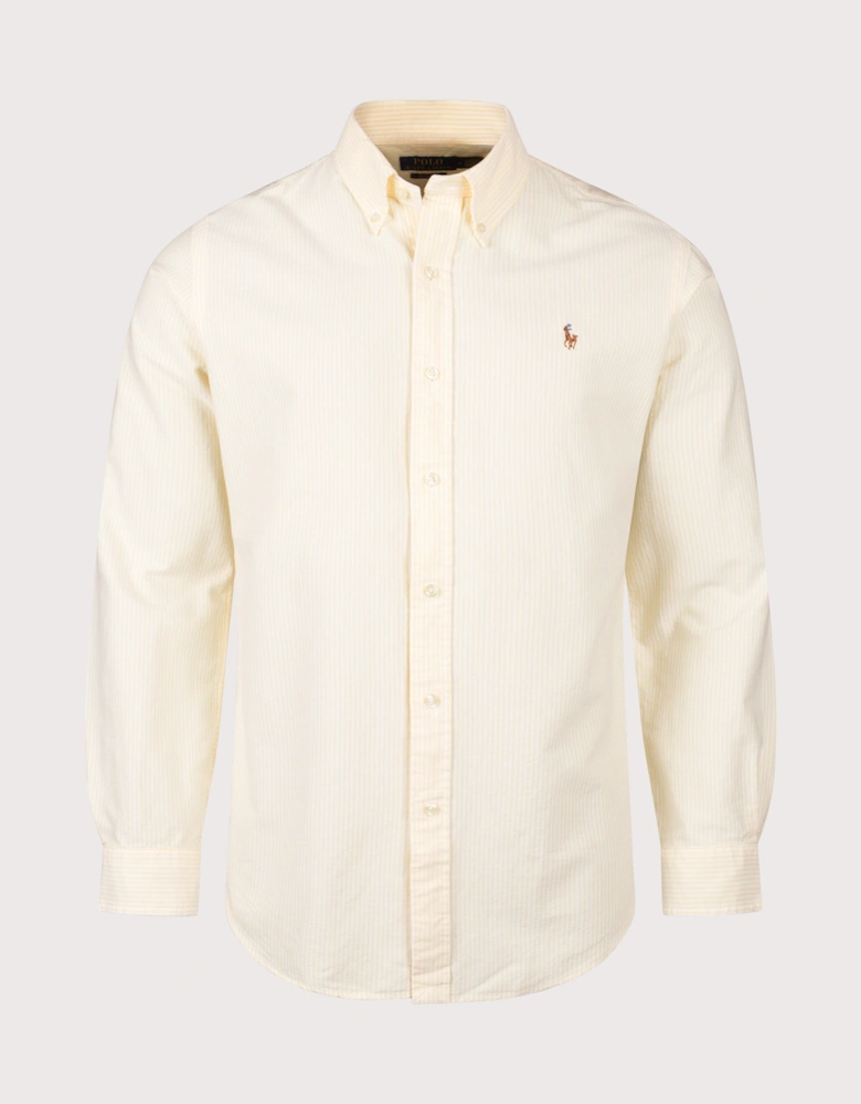 Custom Fit Striped Oxford Shirt