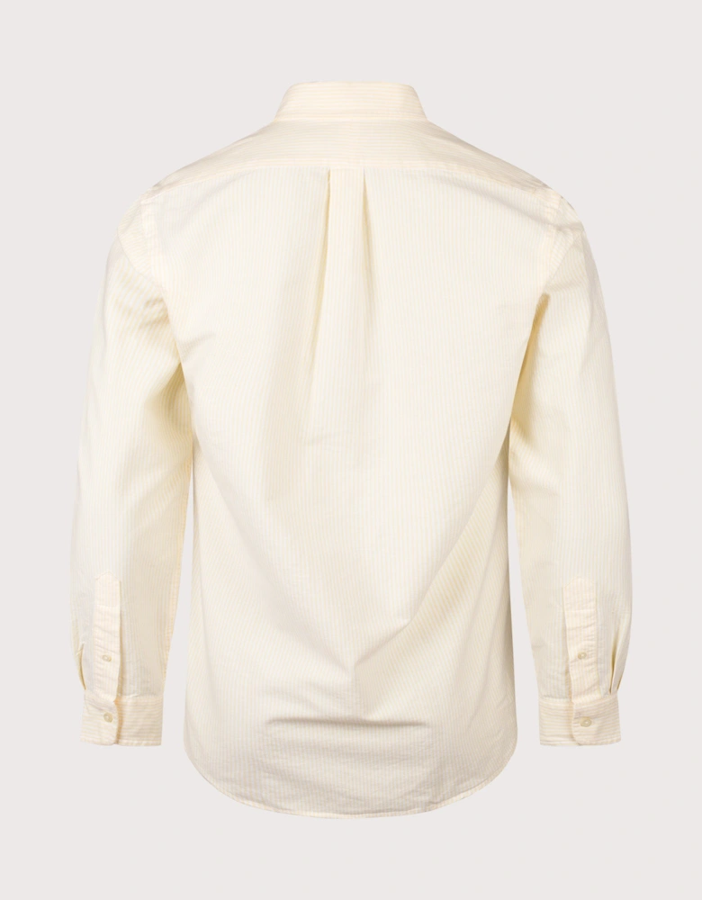 Custom Fit Striped Oxford Shirt