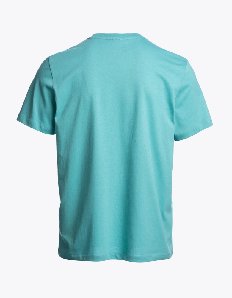 Patch Mens T-Shirt - Aqua 522