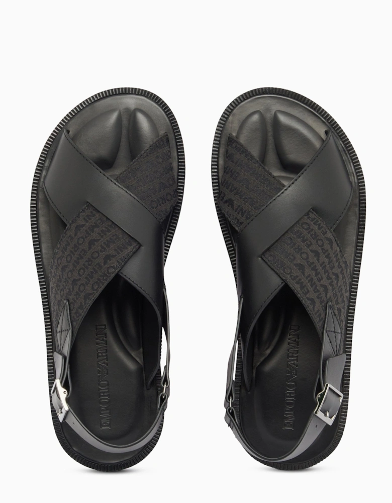 BACK STRAP LEATHER SANDALS