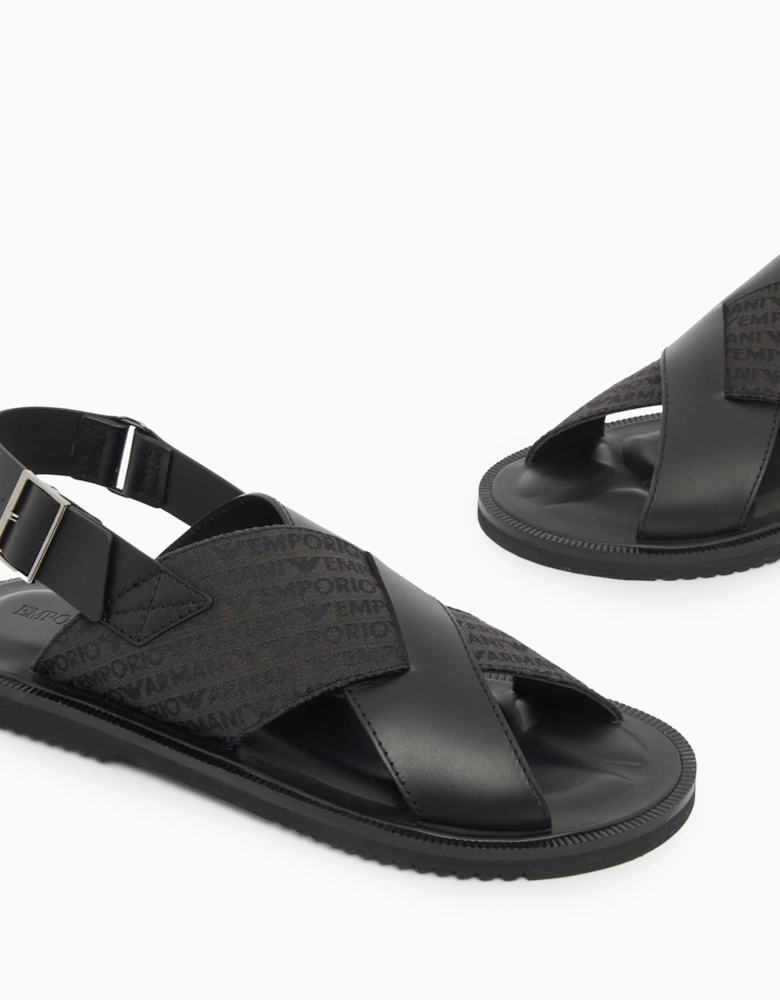 BACK STRAP LEATHER SANDALS