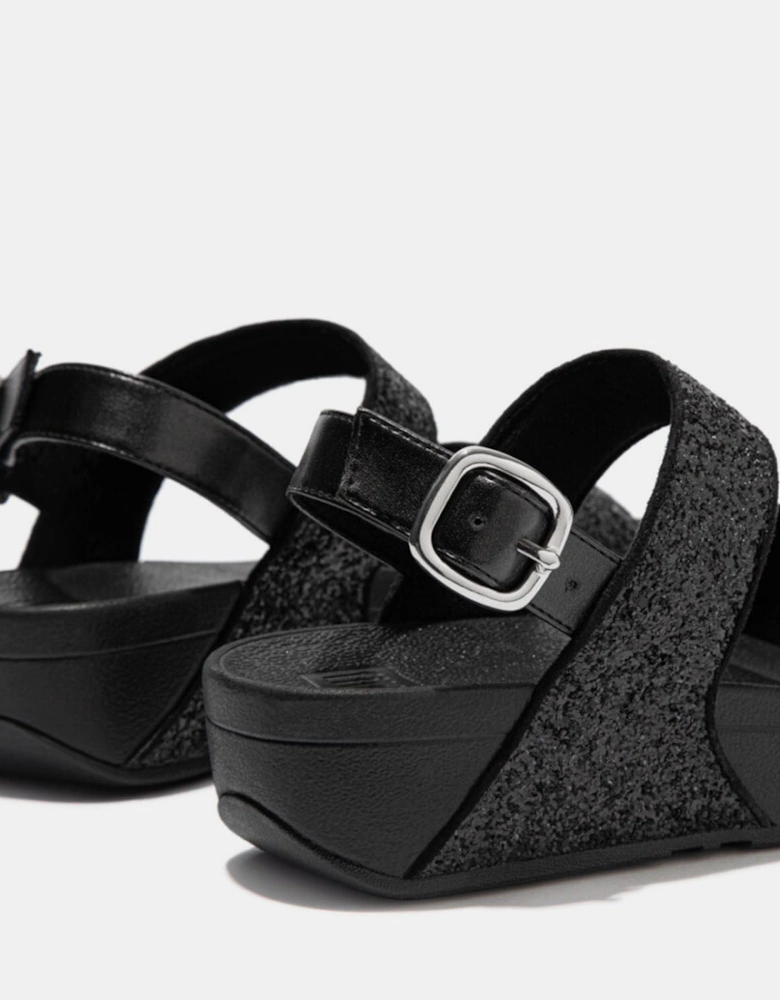 Lulu Glitter Back-Strap Sandals
