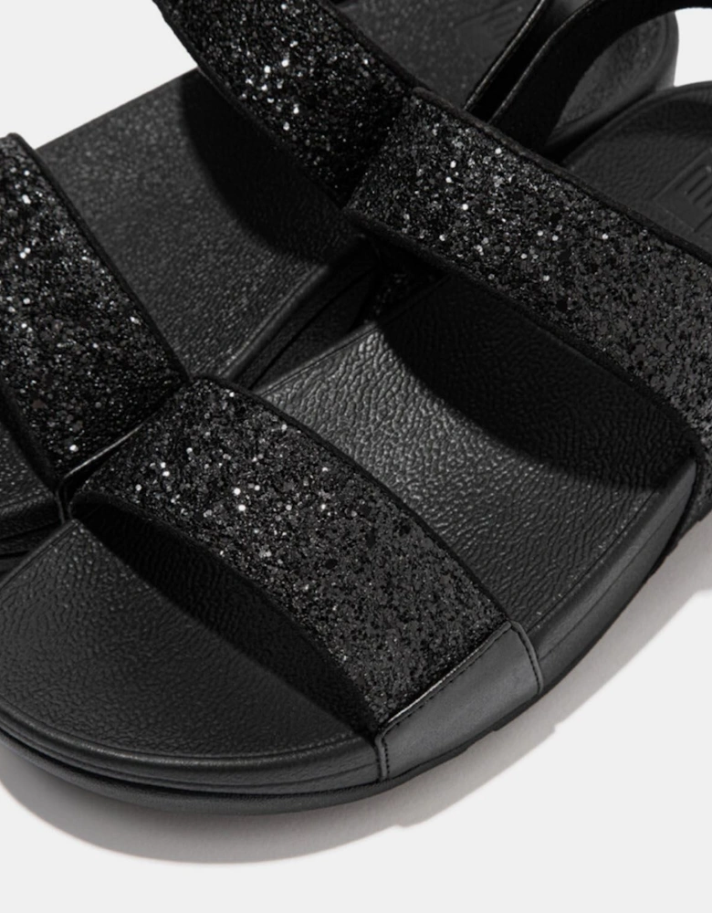 Lulu Glitter Back-Strap Sandals