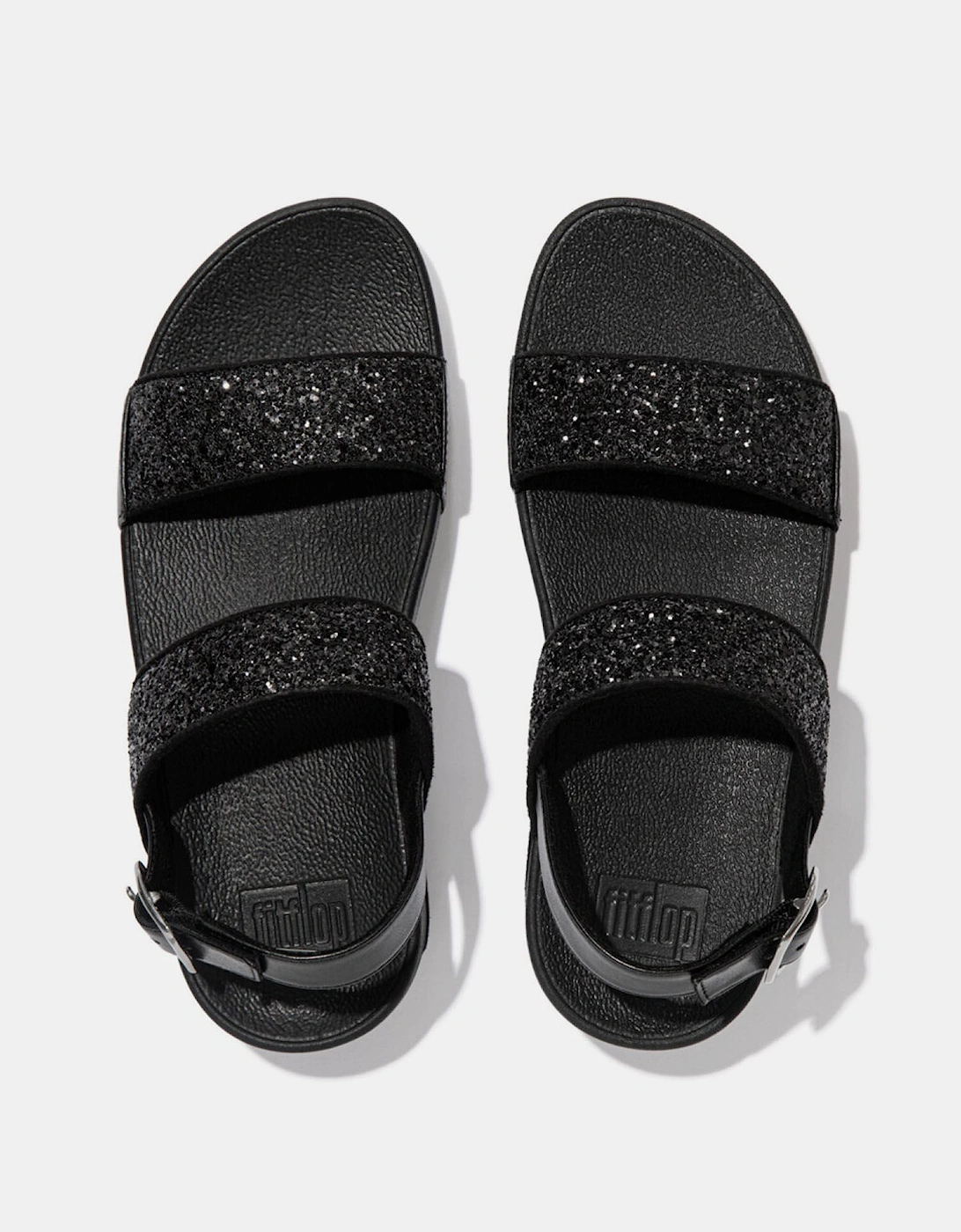 Lulu Glitter Back-Strap Sandals