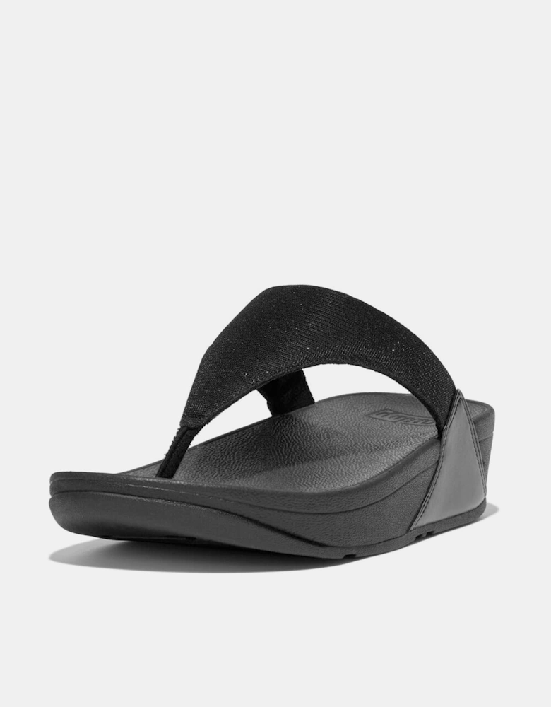 Lulu Shimmerlux Toe-Post Sandals