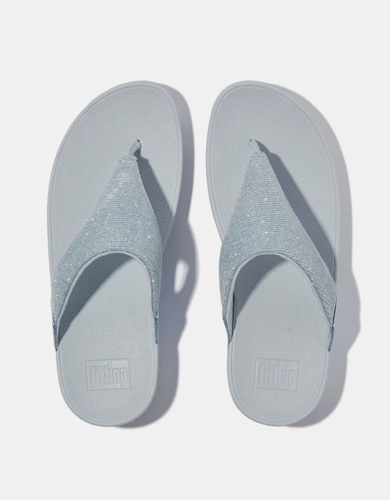 Lulu Shimmerlux Toe-Post Sandals