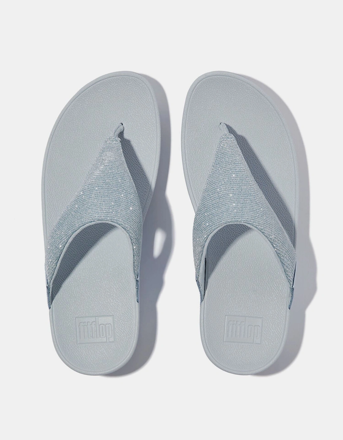 Lulu Shimmerlux Toe-Post Sandals