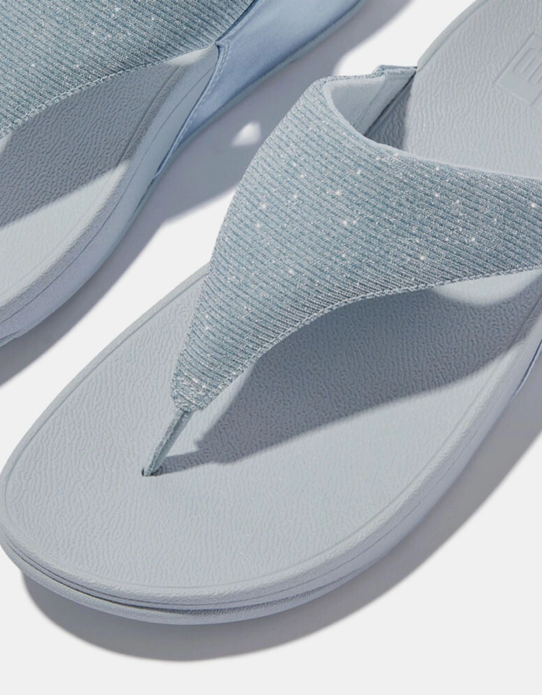 Lulu Shimmerlux Toe-Post Sandals