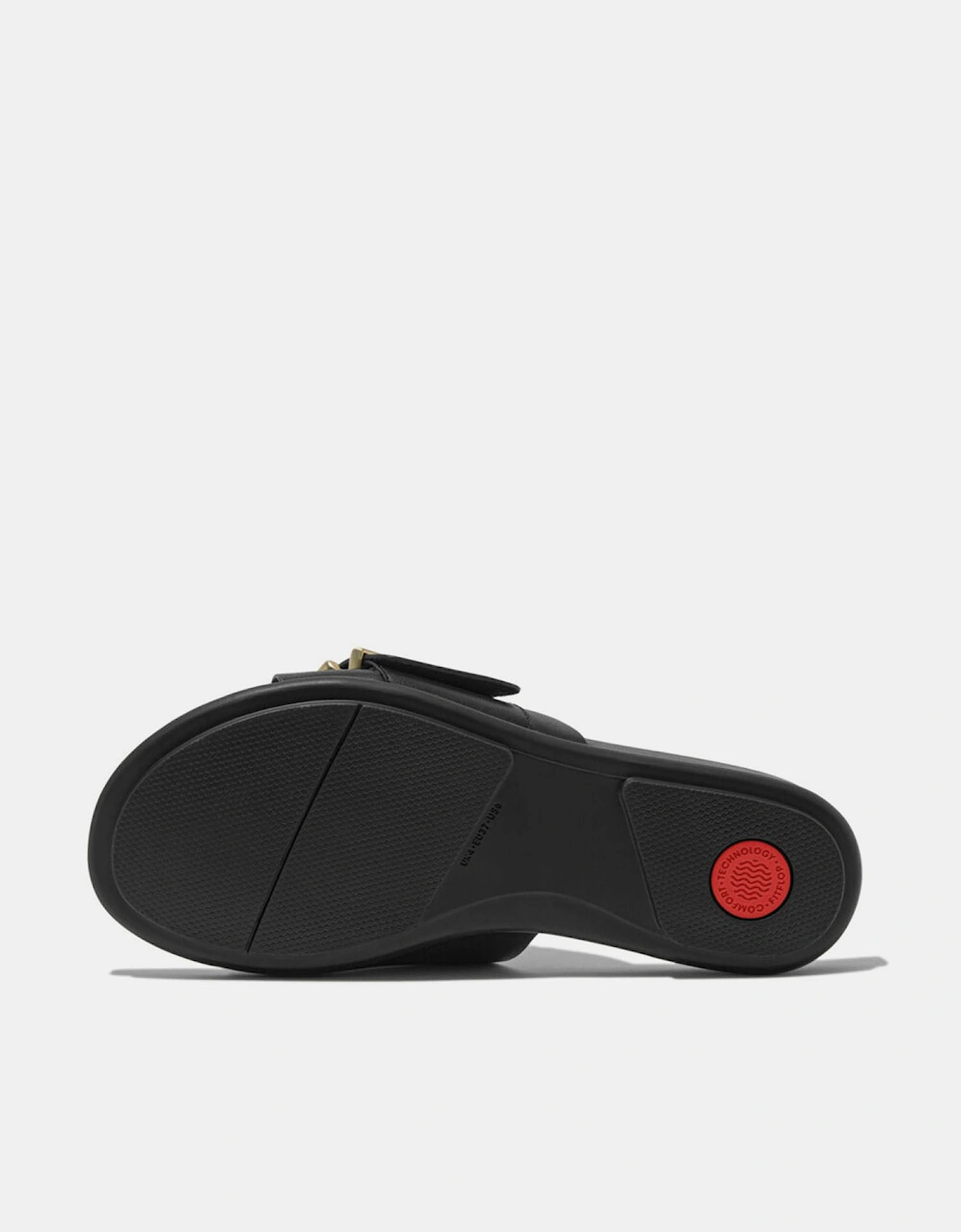 Gracie Maxi-Buckle Leather Sliders