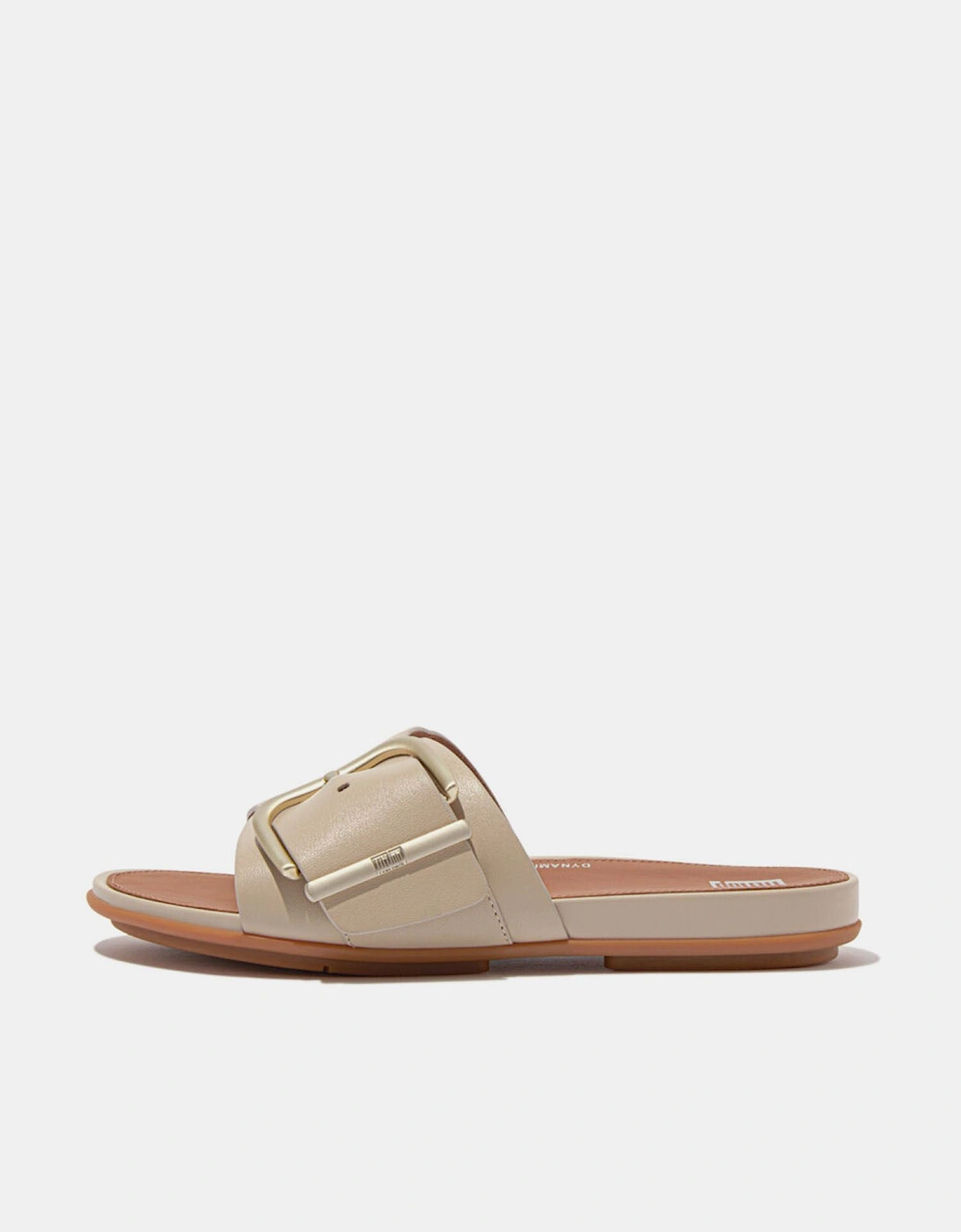 Gracie Maxi-Buckle Leather Sliders, 6 of 5