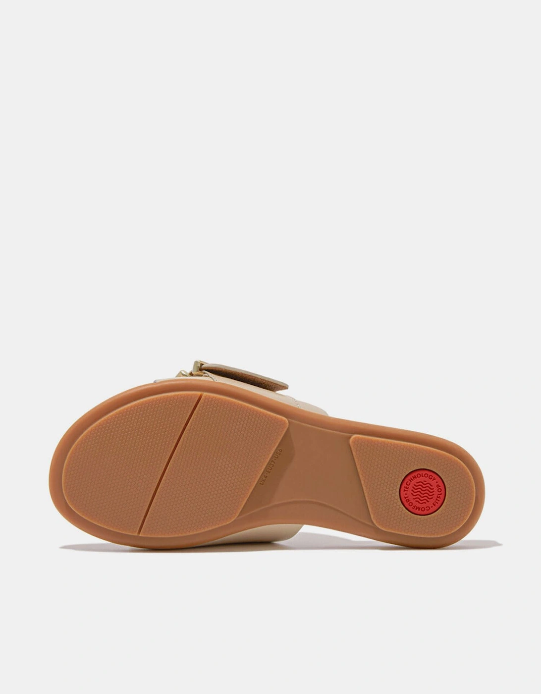 Gracie Maxi-Buckle Leather Sliders