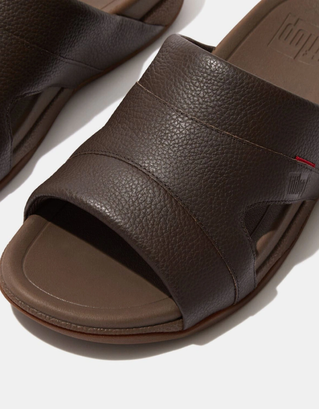 Freeway Leather Pool Sliders