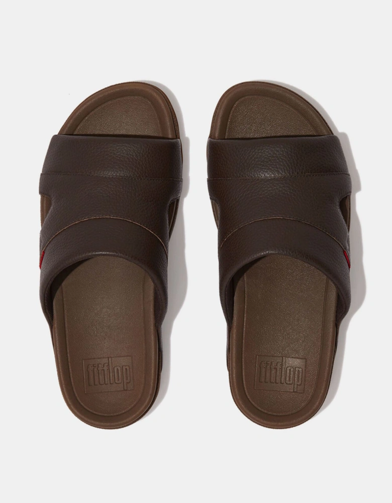 Freeway Leather Pool Sliders