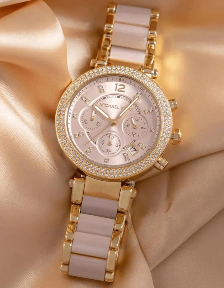 MK6326 Parker Pink Dial Ladies Watch