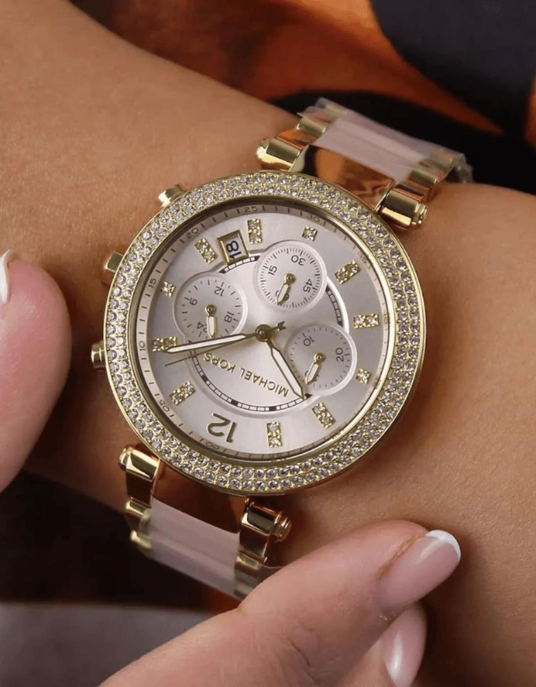 MK6326 Parker Pink Dial Ladies Watch