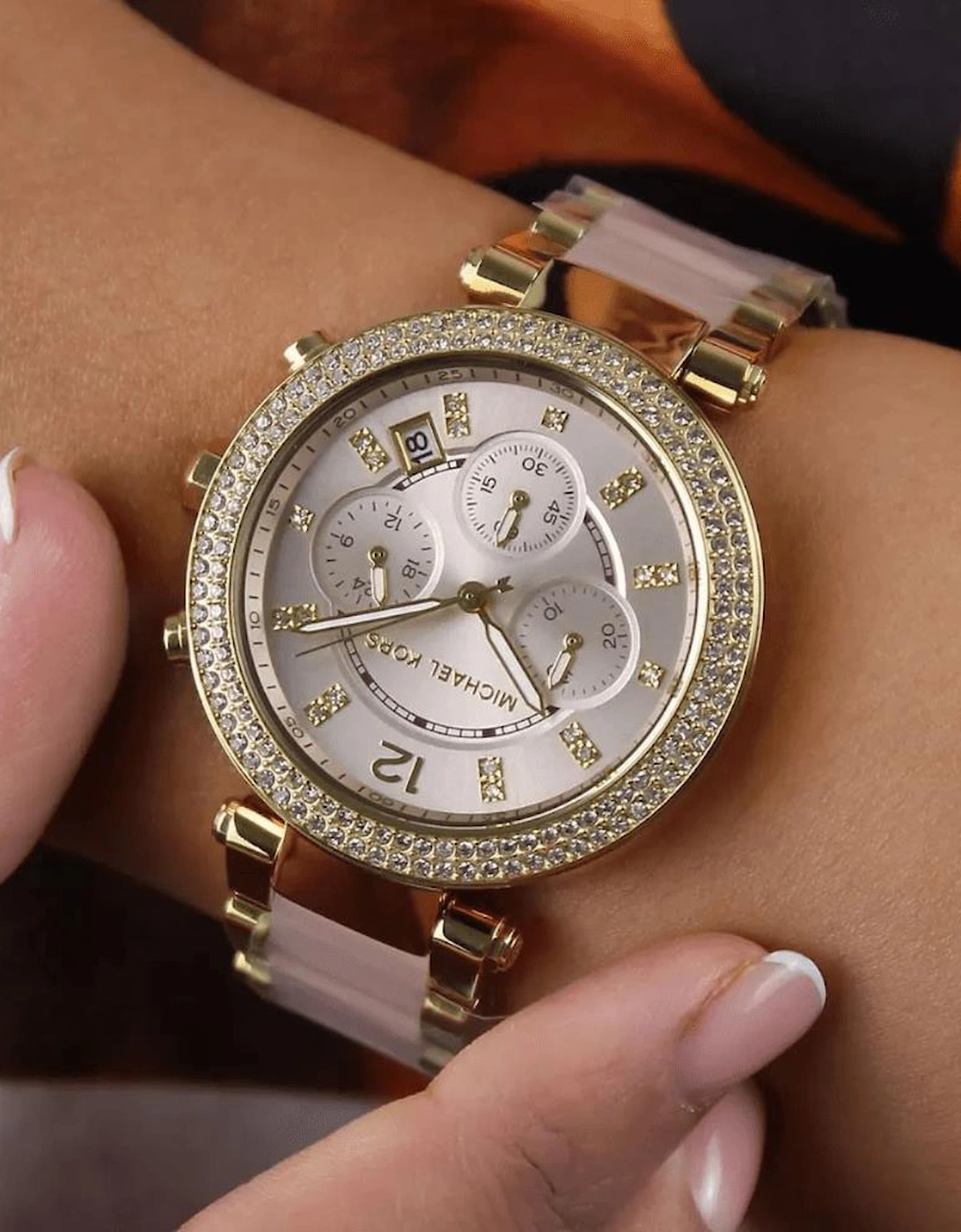 MK6326 Parker Pink Dial Ladies Watch