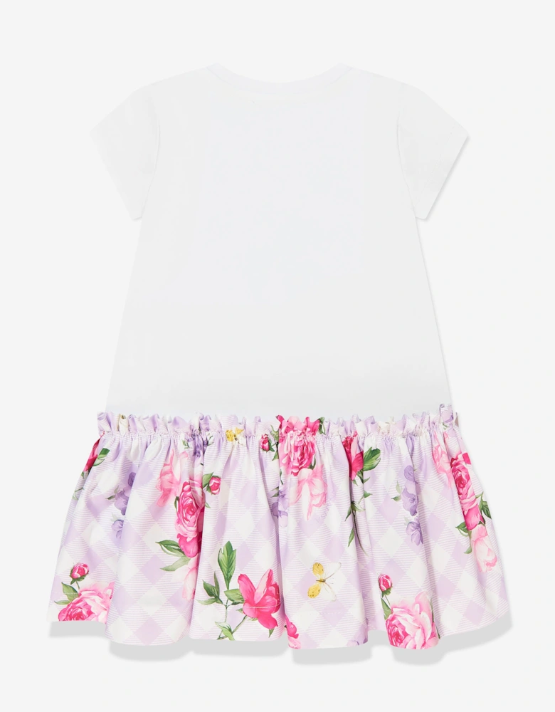 Girls Flower Dress in Purple