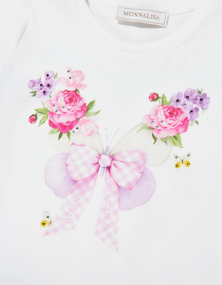 Girls Flower Dress in Purple