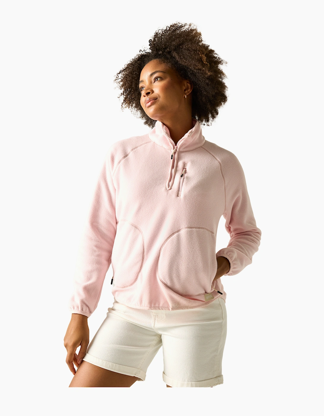 Womens/Ladies Frankie Quarter Zip Fleece Top