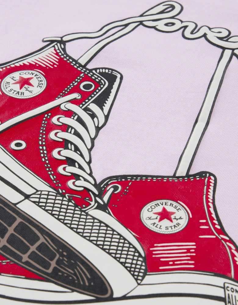 Girls Valentine's Day BF T-Shirt in Pink