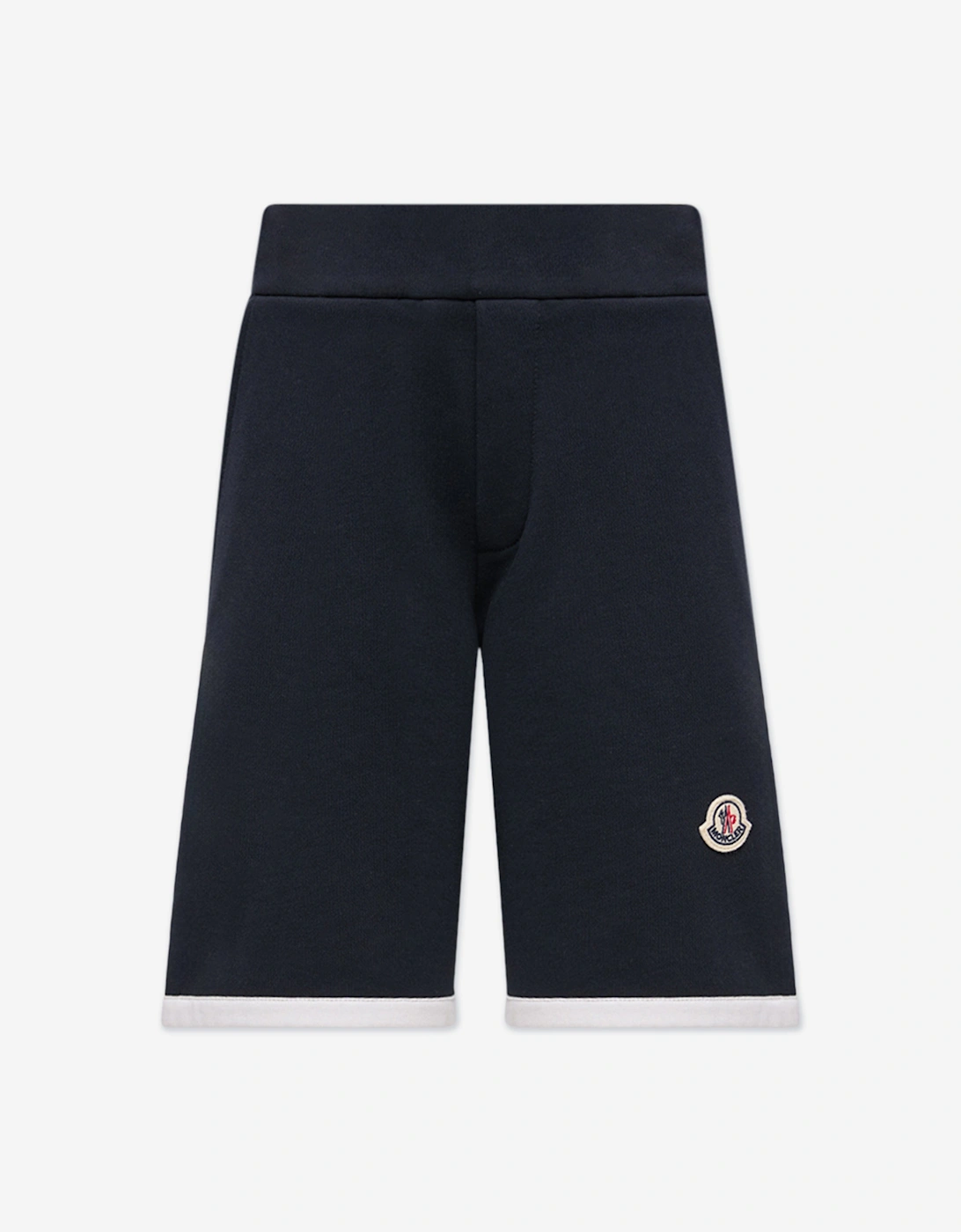 Moncler Boys Navy  Enfant Cotton Logo Sweat Shorts  - Size 8 Years Kids