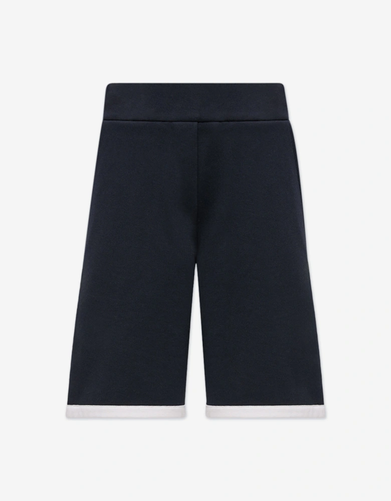 Enfant Boys Cotton Logo Sweat Shorts in navy