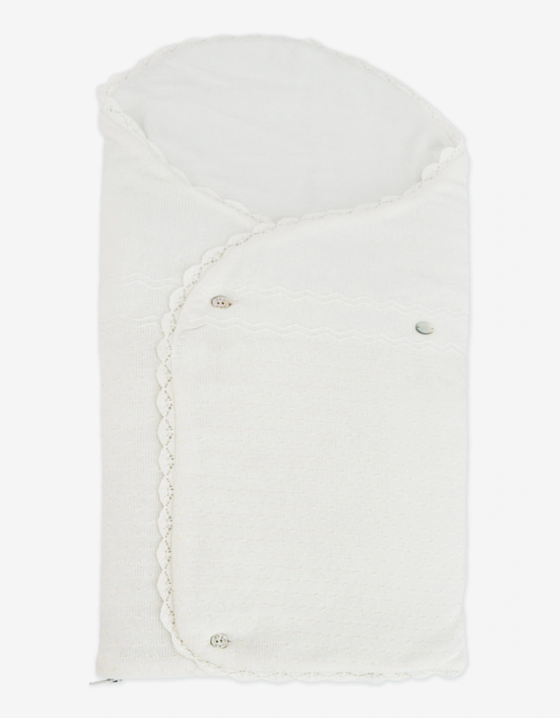 Baby Cotton Embroidered Nest in Ivory, 4 of 3