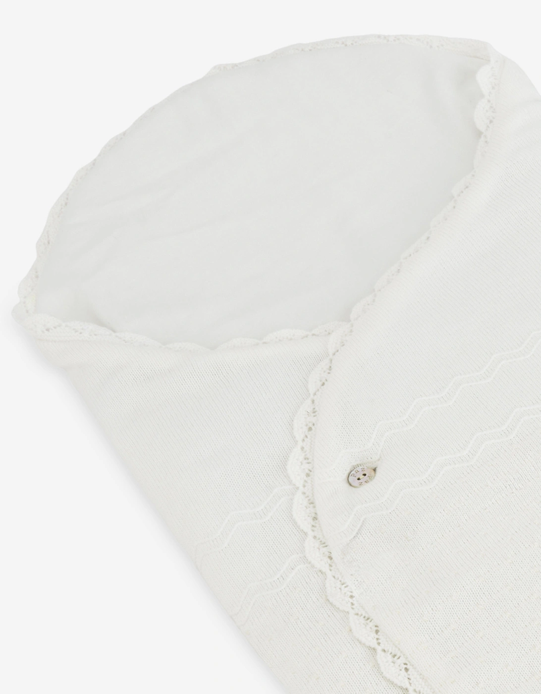 Baby Cotton Embroidered Nest in Ivory