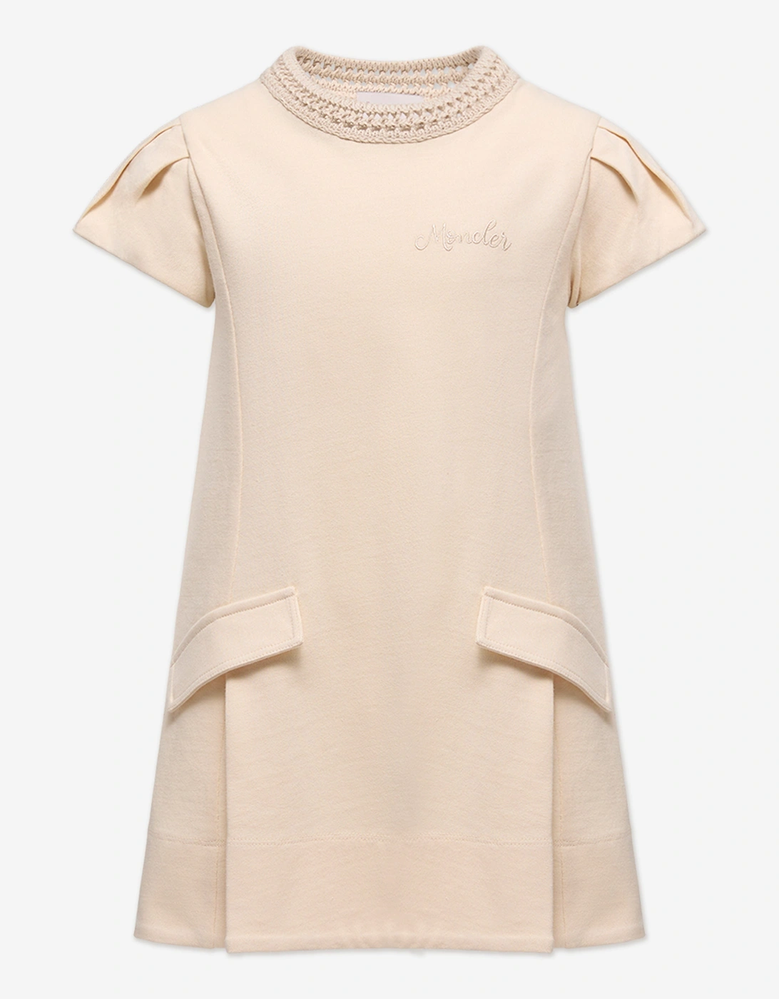 Enfant Girls Cotton Pocket Dress in Ivory, 4 of 3