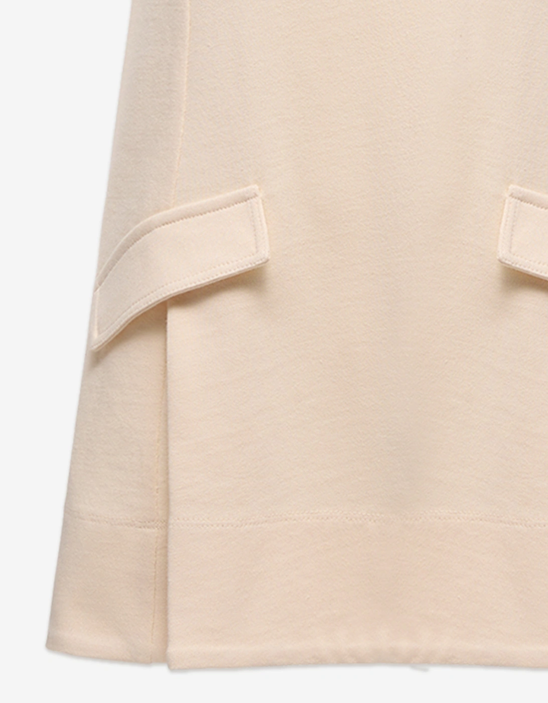 Enfant Girls Cotton Pocket Dress in Ivory