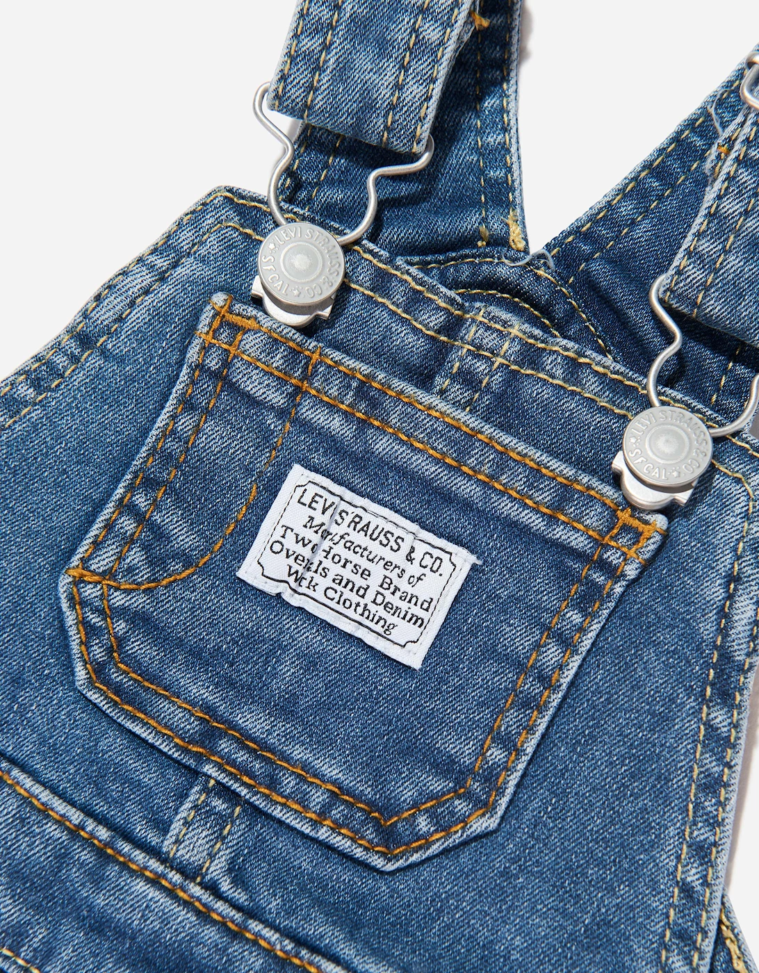 Baby Boys Denim Dungarees in Blue