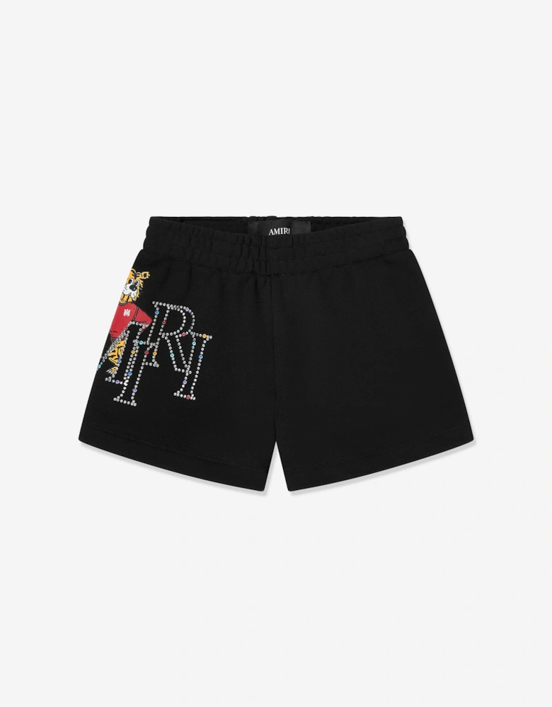 Boys Tiger Sweat Shorts in Black